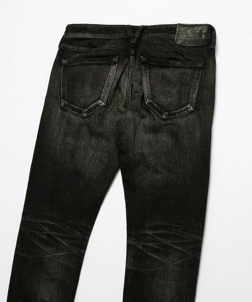 VANQUISH ジーンズ Black kneedle Leg skinny Denim pants
