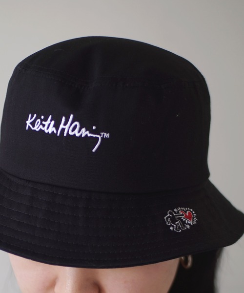 Keith Haring 帽子 ハット 「 / キースヘリング 」 アート 刺繍