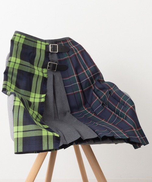 美品完売　gypsohia キルトスカートグレー gypsohila ジプソフィアQuilt Skirt グレー
