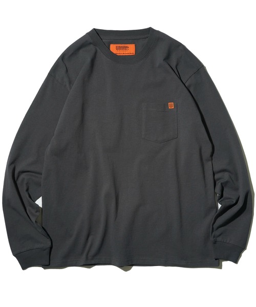 STONE スリーブポケット クルーネック スウェットシャツ UNIVERSAL OVERALL tシャツ 「UNIVERSAL OVERALL」ポケット