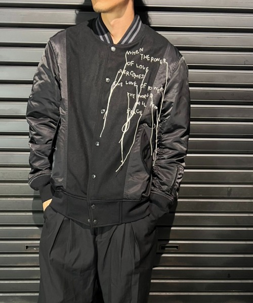 roar guns（ロアーガンズ） ma1 ma-1 TEXAS MELTON MESSAGE メンズ