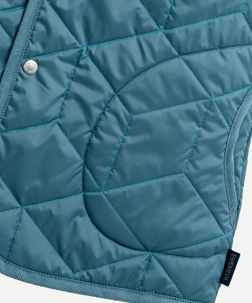 LAVENHAM（ラベンハム） ベスト ジレ LAVENSTER CUBE QUILT BARTON