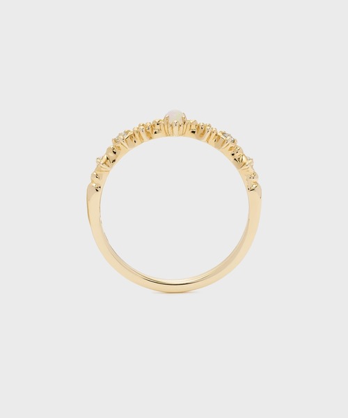 指輪 リング 「Pocket RIng」K10オパールピンキーリング レディースの画像