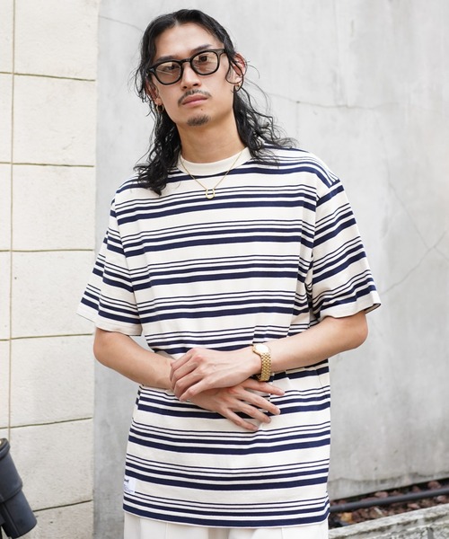 Schott N.Y.C tシャツ Schott/ショット/HORIZONTAL STRIPES T-SHIRT 