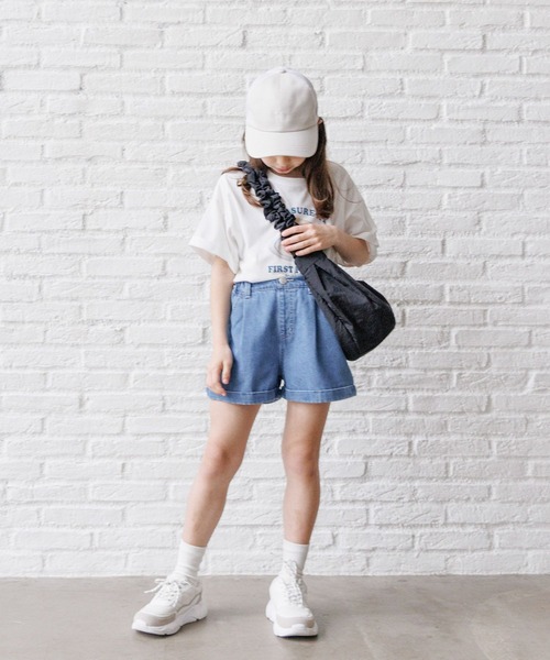 パンツ デニム ジーンズ バックレースデニムキュロット/989918 キッズ  