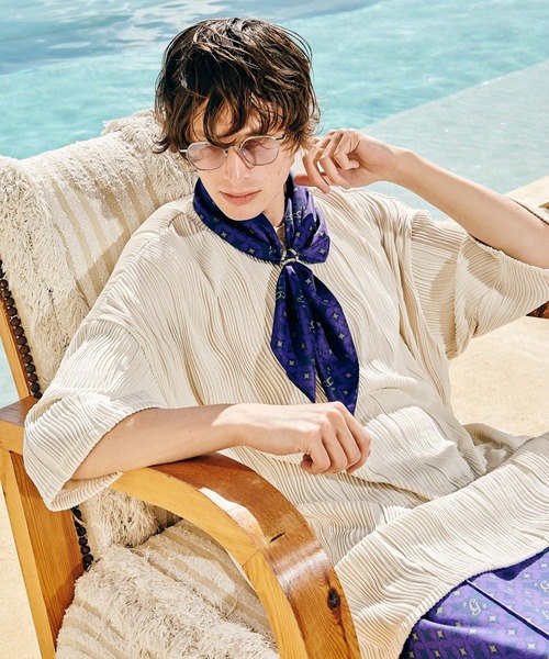 【未使用に近い】glamb ウィロークレープTシャツ　M アイボリー セール】Willow Crepe T-Shirt / ウィロークレープTシャツ（T