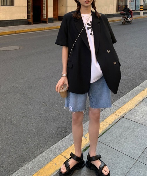 miniministore セットアップ 半袖ジャケット ショートパンツ
