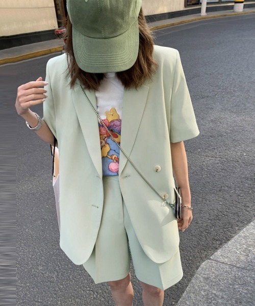 miniministore セットアップ 半袖ジャケット ショートパンツ