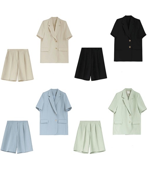 miniministore セットアップ 半袖ジャケット ショートパンツ