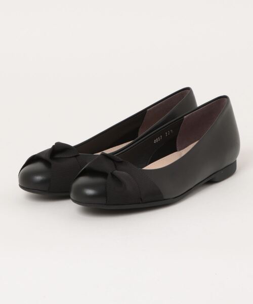 リボンパンプス ローヒール カッターシューズ リボン 本革 hc49 ジルスチュアート シュー JILLSTUART shoe リボンモチーフ