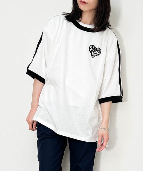 CHANEL カメリア刺繍Tシャツ(S〜M) CHANEL Cotton CC Logo Camellia Tee Shirt Silver White