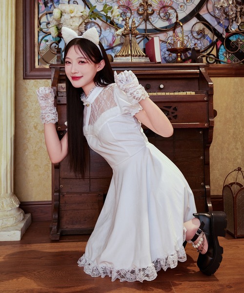 セクシーキャット 白猫 コスチューム 仮装 コスプレ ハロウィン 早い者勝ち！ コスプレ 「 セクシーキャット 」 ハロウィン 猫 仮装 衣装 黒猫