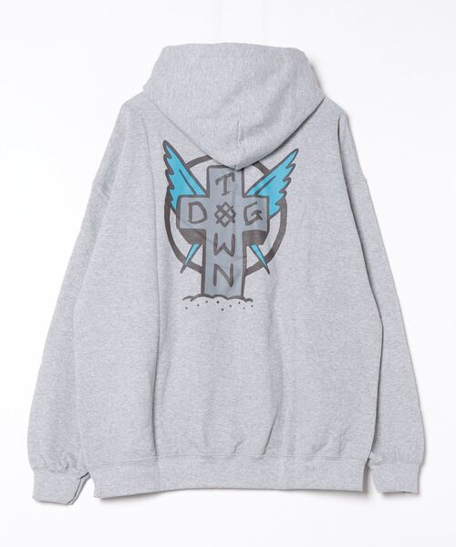 DOGTOWN パーカー DOGTOWN/ドッグタウン Scratch Cross HOODIE