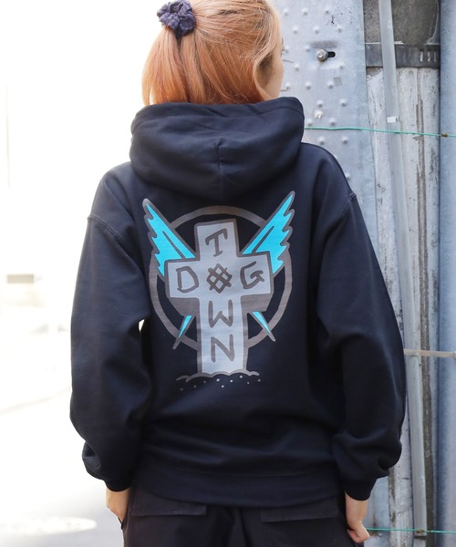 DOGTOWN パーカー DOGTOWN/ドッグタウン Scratch Cross HOODIE