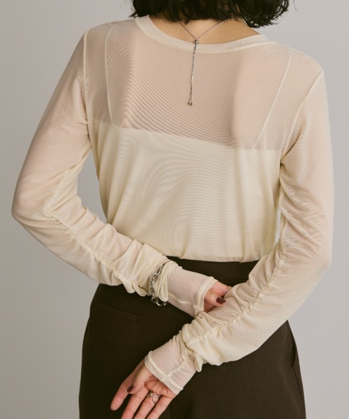 Aunt Marie's tシャツ 「6色展開」ロングスリーブシアートップス