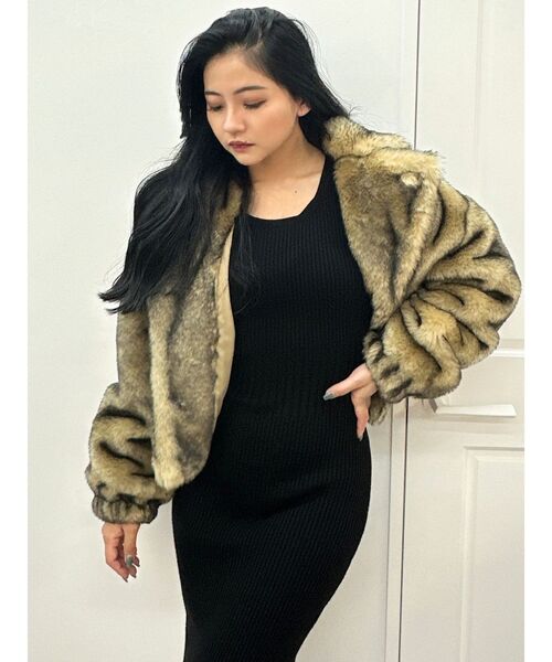 GYDA アウター エコファーショートコート レディース : ZOZOTOWN