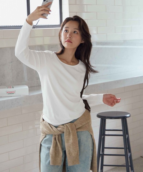 tシャツ 「新色追加」ラウンドネックTシャツ レディース : ZOZOTOWN