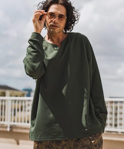 Tシャツ・カットソー No.1075 golgi slim T (5color) BIGシルエット カラーブロック ワンポイント Tシャツ – EGOZARU