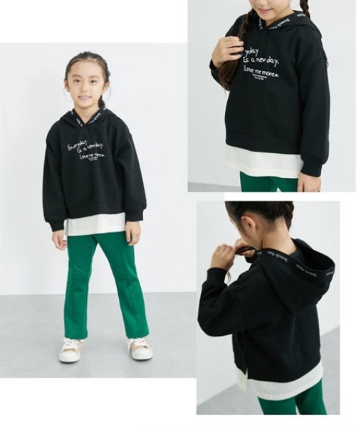 パーカー あったか裏起毛♪ プリントパーカー キッズ 子供服 女の子