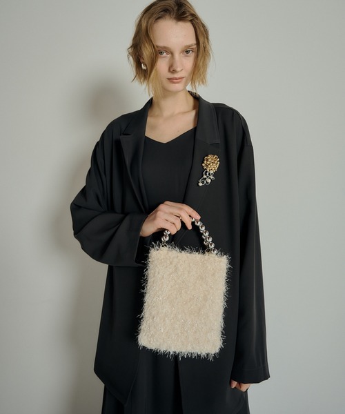 ファッション雑貨・小物その他 Large Tote et.UNiVER トートバッグ Fur accessory bag レディース