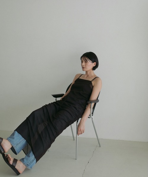 anuke アンヌーク 即日発送 Backopen Balloon Camisole 62520416 バックオープン バルーン キャミソール ノースリーブ キャミソール レディース ànuke online store（アンヌーク） / Backopen Balloon