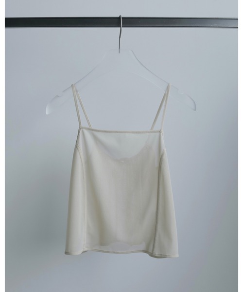 anuke キャミソール Backopen Tulle Camisole : ZOZOTOWN Yahoo