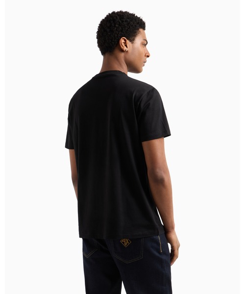 【新品・タグ付き】Armani Exchange 半袖TシャツXSブラック アルマーニエクスチェンジ A/X ARMANI EXCHANGE ロゴプリント