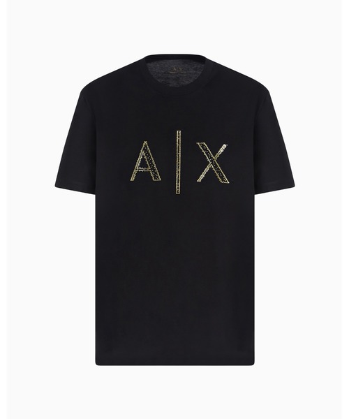 新品 A|X アルマーニエクスチェンジ 切替ドロップショルダー半袖 Tシャツ L ARMANI EXCHANGE tシャツ 「A|X アルマーニ エクスチェンジ