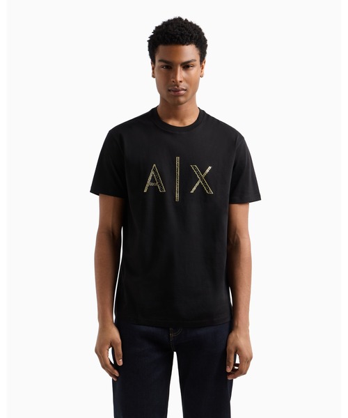ARMANI TEEN アルマーニ 10A 長袖ブラウス シャツ フリル ロゴ セール】【A|Xアルマーニ エクスチェンジ】アロハ柄 コットンリネン