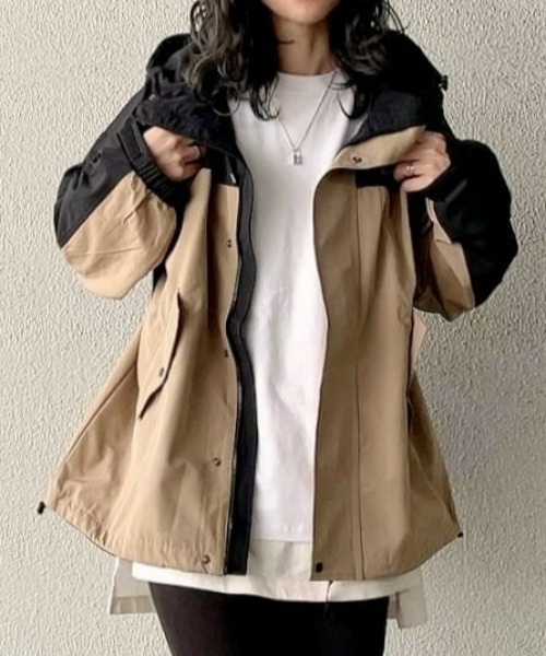 CAMP7 マウンテンパーカーベージュ Mサイズ