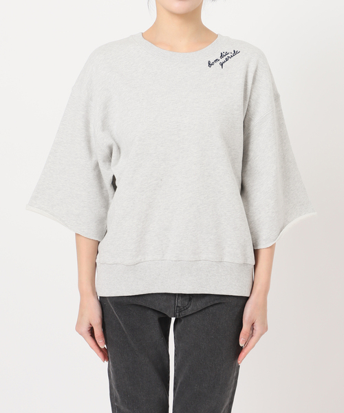 新品　JOURNAL STANDARD 半袖 グレースウェット JOURNAL STANDARD relume トレーナー スウェット 刺繍ロゴハーフ