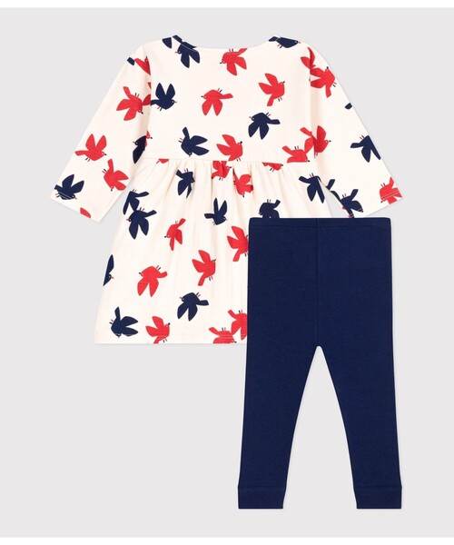PETIT BATEAU（プチバトー） ワンピース ワンピース+レギンスセット 