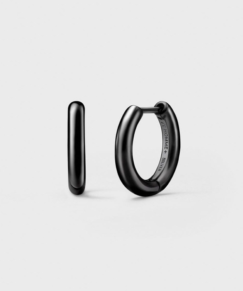 4℃ HOMME+ シルバーフープピアス 4℃ HOMME+ ピアス シルバー フープ メンズ レディース