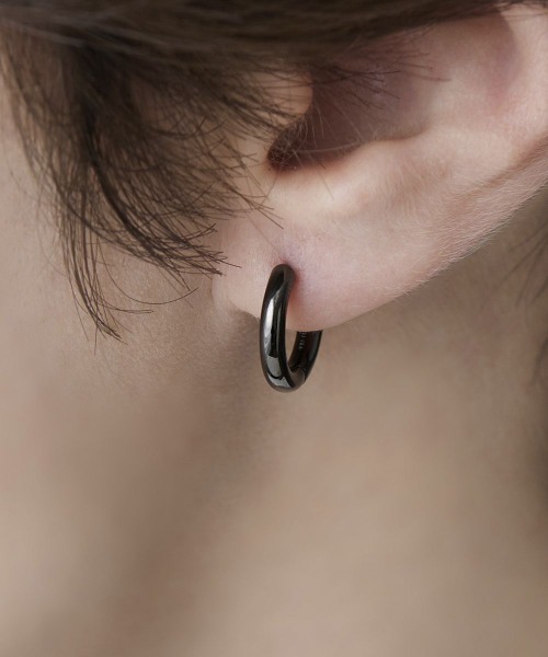 4℃ HOMME+ シルバーフープピアス 4℃ HOMME+ ピアス シルバー フープ メンズ レディース