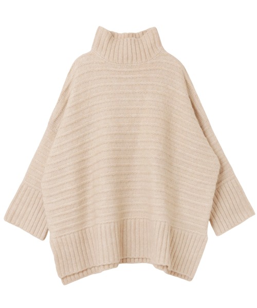 「andme」 「alma design」タートルネックニット M チャコールグレー レディース_画像5