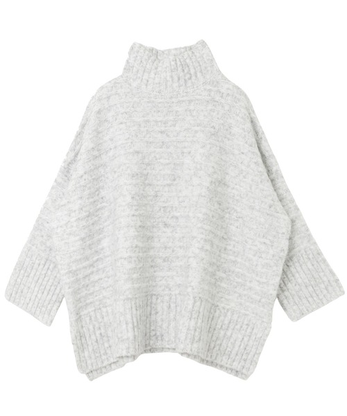 「andme」 「alma design」タートルネックニット M チャコールグレー レディース_画像6