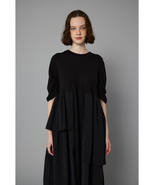HeRIN.CYE ワンピース Tuck sleeve docking dress タック
