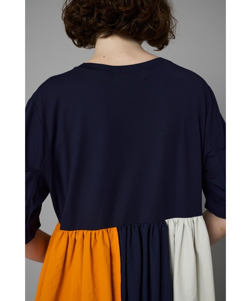 HeRIN.CYE ワンピース Tuck sleeve docking dress タック