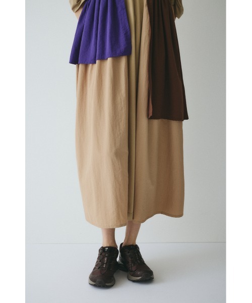 HeRIN.CYE ワンピース 半袖 Tuck sleeve docking dress タック