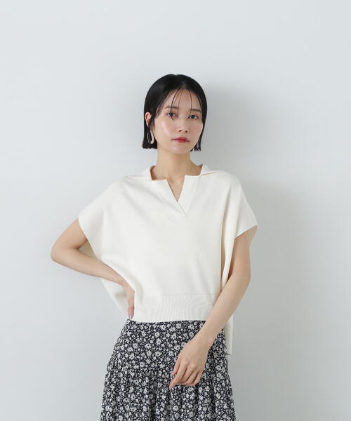 N.Natural Beauty Basic ニット セーター リラックスポロニット
