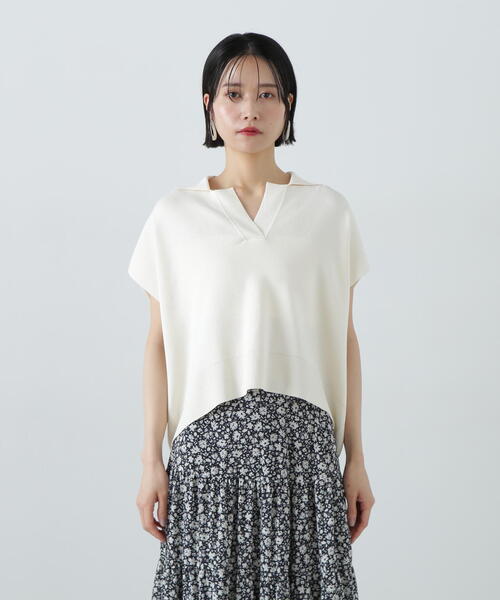 ニット セーター リラックスポロニット レディース N.Natural Beauty Basic ニット セーター リラックスポロニット