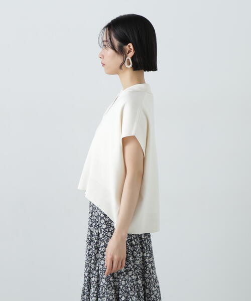 ニット セーター 2024AW/コンパクトポロニットトップス/洗える レディース 楽天市場】ニット セーター 大きいサイズ レディース ケーブル