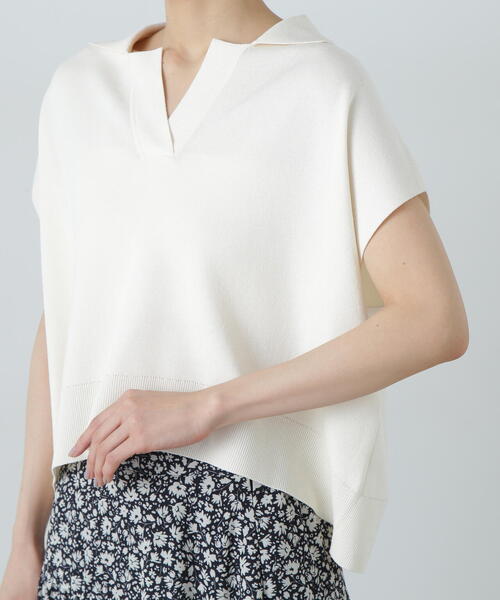 N.Natural Beauty Basic ニット セーター リラックスポロニット