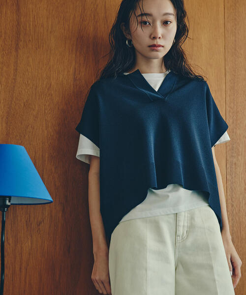N.Natural Beauty Basic ニット セーター リラックスポロニット