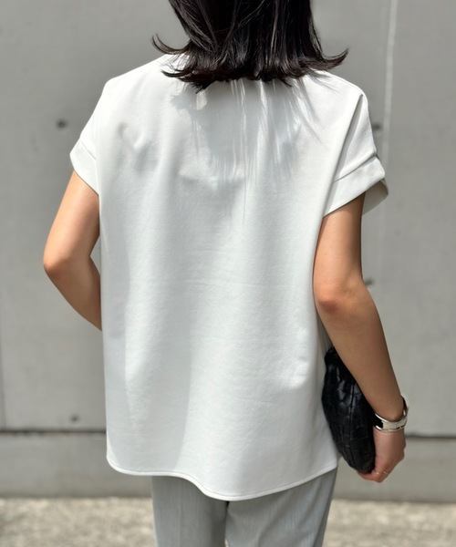 tシャツ 「e/rm・セレクト」Leminor/Uネック_長袖 レディース lemino20gf16404.jpg