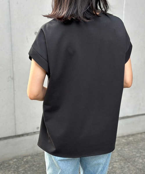 Emma Taylor tシャツ ライトダンボールサイドスリットキーネック