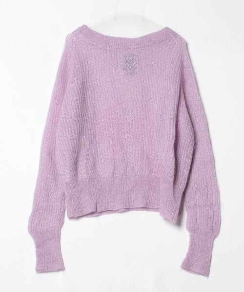 「Chaos」 長袖ニット FREE パープル レディース_画像2