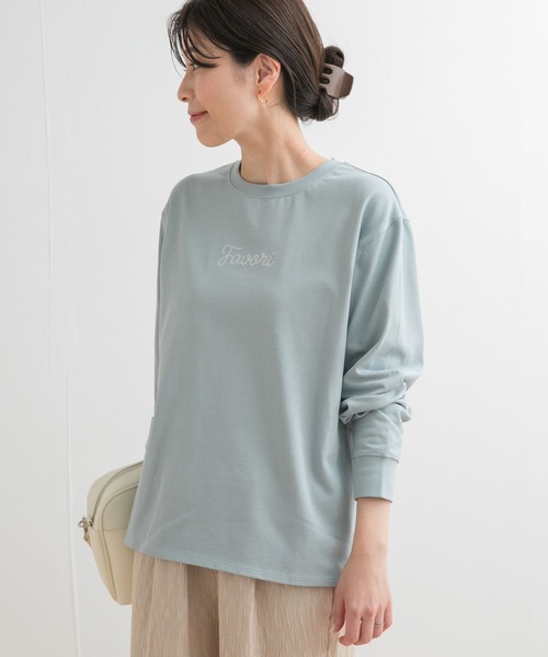 URBAN RESEARCH DOORS tシャツ ロゴ刺繍プルオーバー レディース