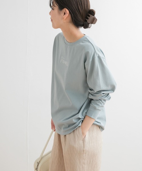 tシャツ バックロゴ刺繍プルオーバー レディース URBAN RESEARCH DOORS tシャツ ロゴ刺繍プルオーバー レディース
