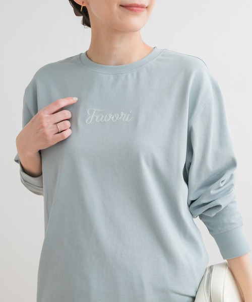 URBAN RESEARCH DOORS tシャツ ロゴ刺繍プルオーバー レディース